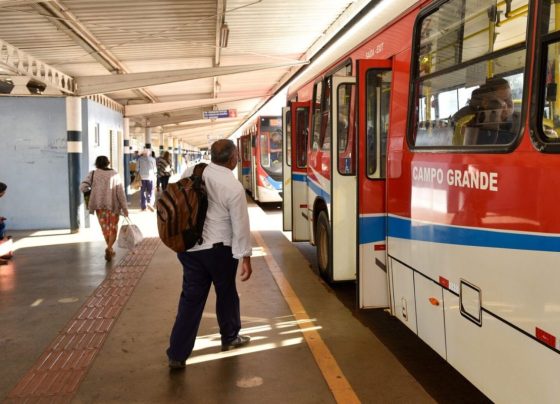 Ônibus do transporte público de Campo Grande. (Foto: Divulgação/Agetran)