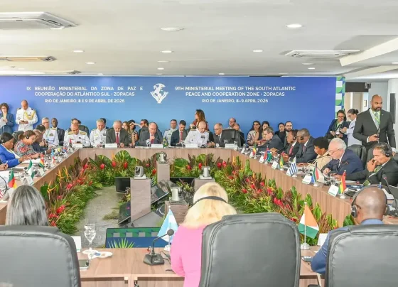 Declaração dos países do Atlântico Sul sobre paz e segurança na região.