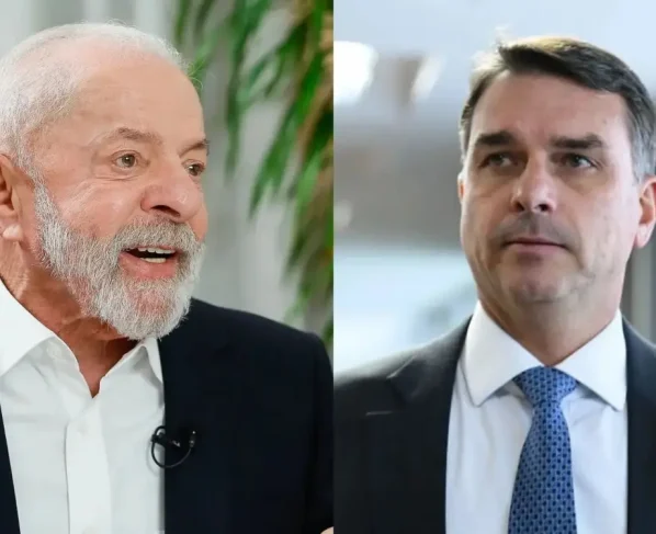 Levantamento mostra Lula com 42% e Flávio Bolsonaro com 41% nas intenções de voto.